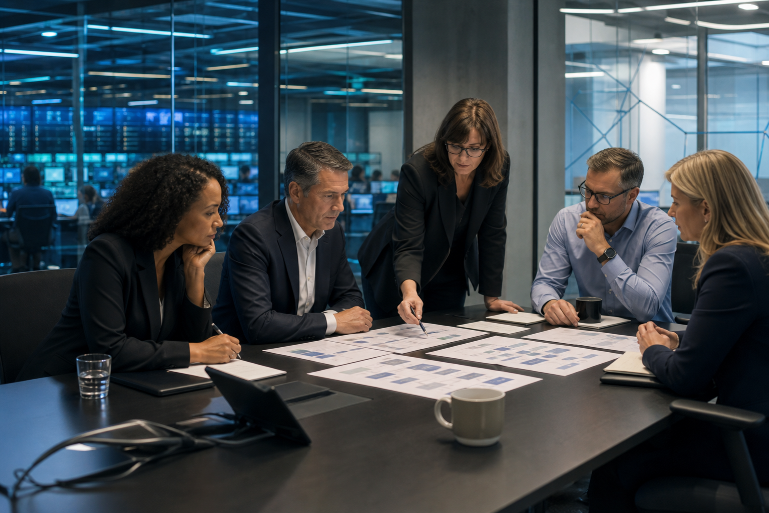 Enterprise operations team reviewing bpo meaning: what business process outsourcing means for cx operations in an Inktel customer experience environment