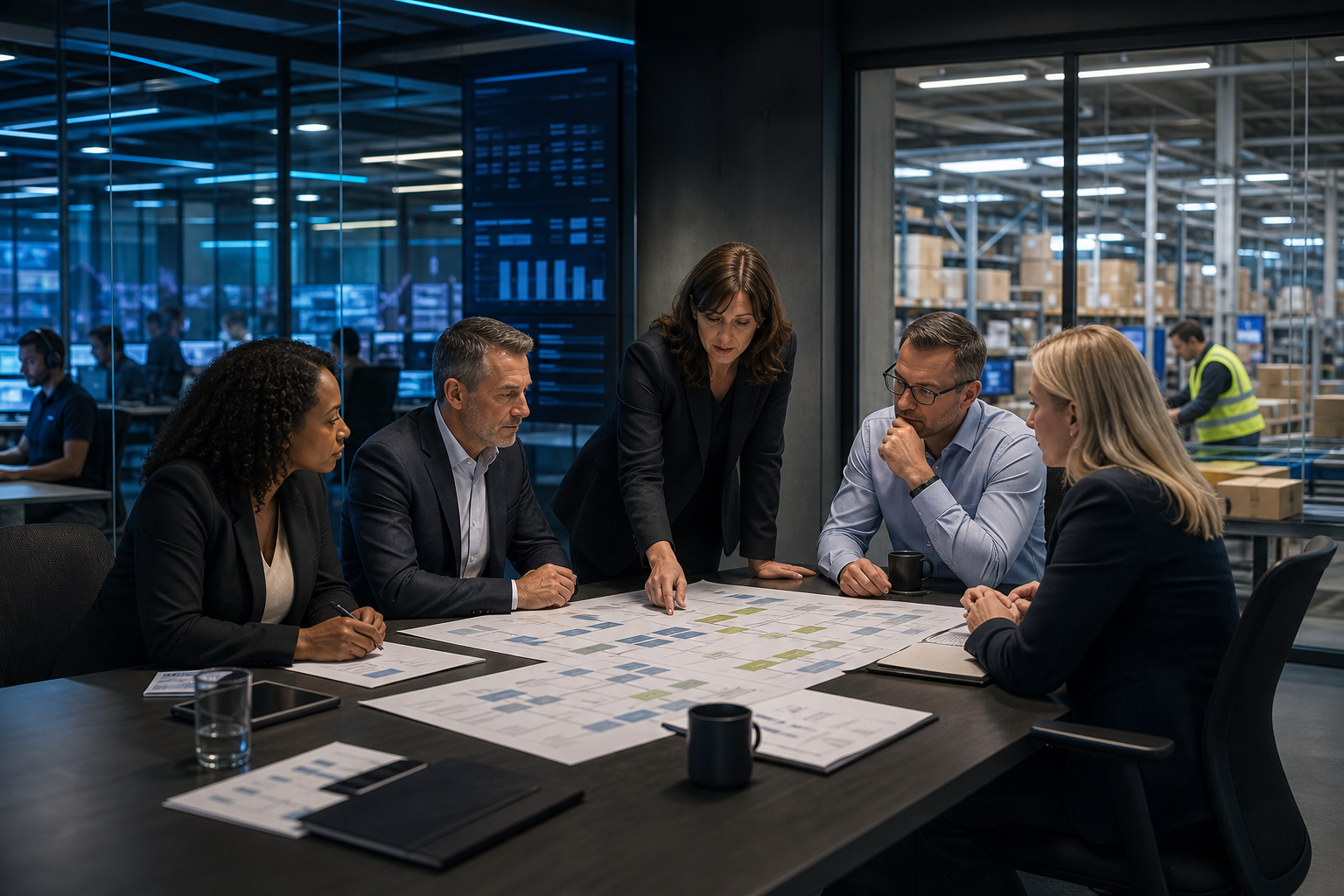 Enterprise operations team reviewing what is bpo? a practical guide for cx and operations leaders in an Inktel customer experience environment